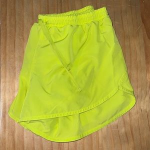 Neon running shorts